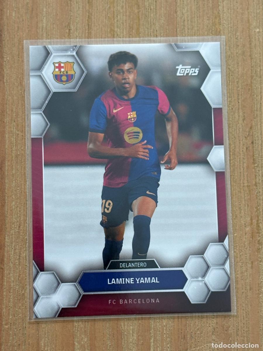 Cromos de f&uacute;tbol: 44. CROMO LAMINE YAMAL N 18 BARCELONA FAN SET TOPPS 2024-25 24-25