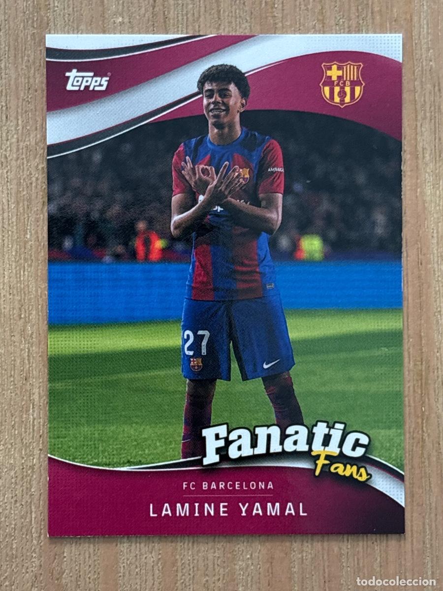 Cromos de f&uacute;tbol: CROMO 2024-25 24-25 Lamine Yamal - Fanatic Fans - Topps FC Barcelona Fan Set FF-4