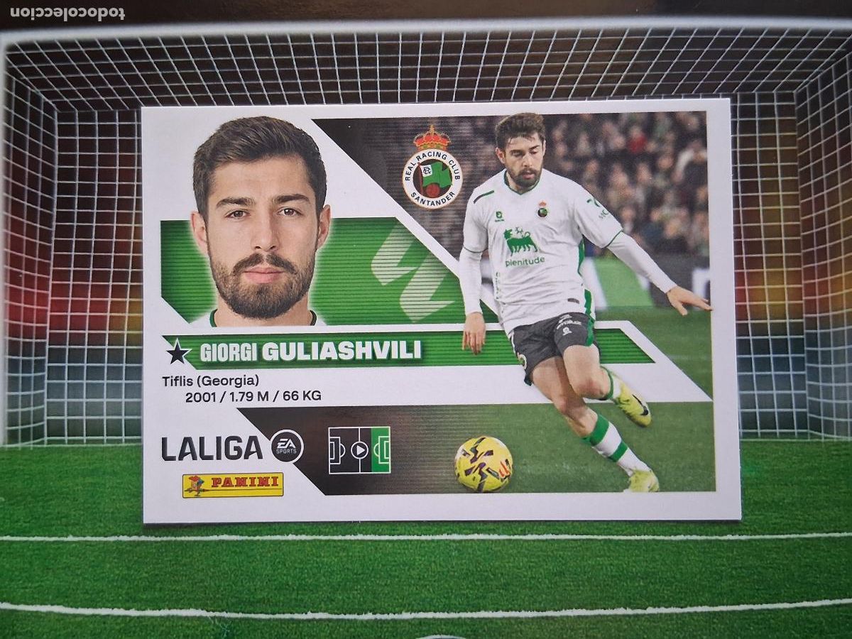 Cromos de f&uacute;tbol: 17 GULIASHVILI RACING DE SANTANDER CROMOS EDICIONES ESTE LIGA FUTBOL PANINI 2026 2027 26 27