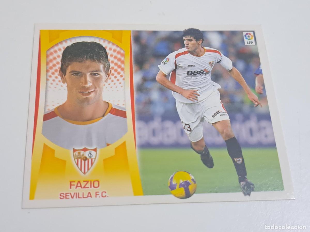 Cromos de f&uacute;tbol: CROMO LIGA 09-10 2009-10 FAZIO NUMERO 7 B SEVILLA FC EDICIONES ESTE NUNCA PEGADO