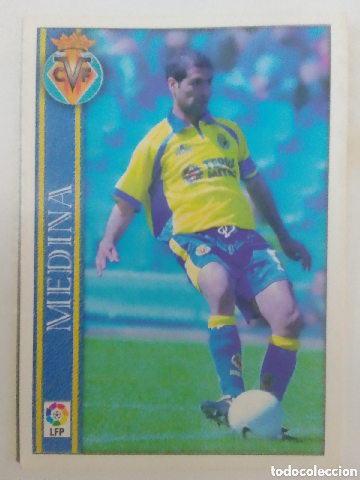 Cromos de f&uacute;tbol: Mundicromo 2001 n&deg; 408 Medina &bull; Villarreal.