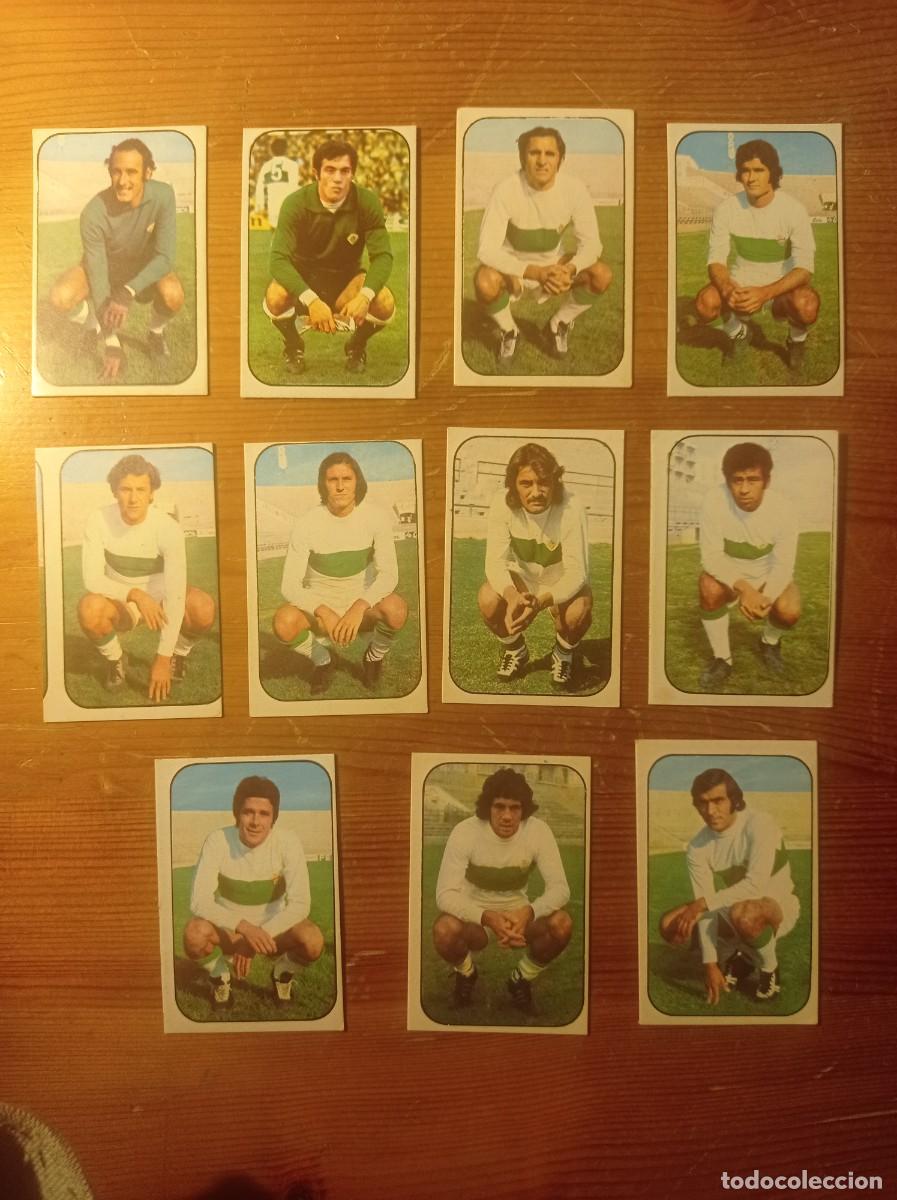 Cromos de f&uacute;tbol: Lote 11 cromos Elche - Ed Este Liga 76 77