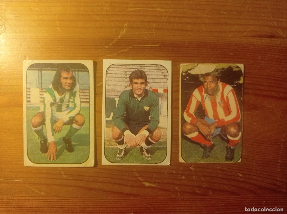 Cromos de f&uacute;tbol: Lote 3 cromos - Ed Este Liga 76 77