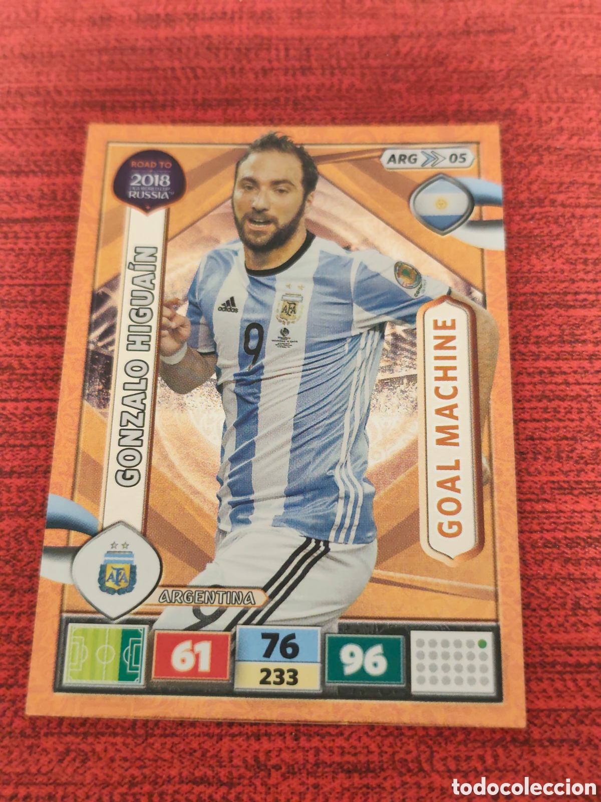 Cromos de f&uacute;tbol: ARG_05 HIGUA&Iacute;N ARGENTINA ADRENALYN XL ROAD TO RUSSIA 2018