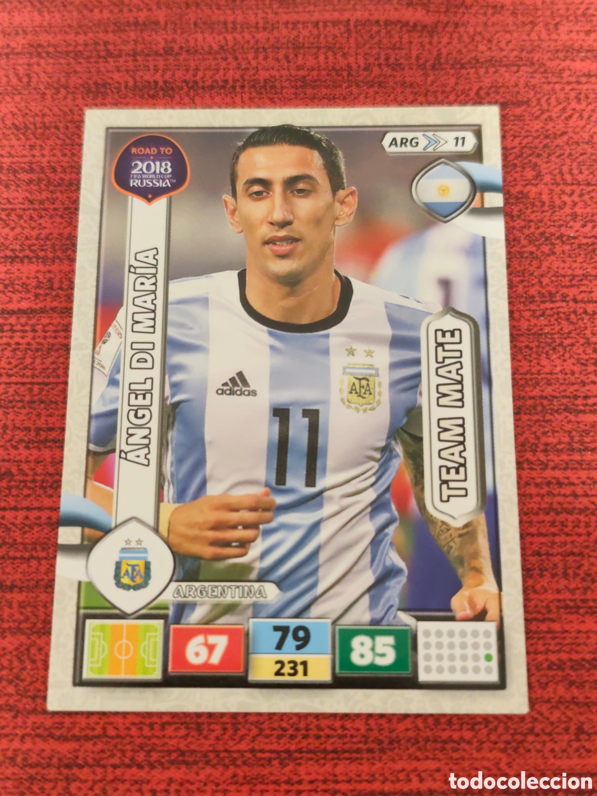Cromos de f&uacute;tbol: ARG_11 DI MAR&Iacute;A ARGENTINA ADRENALYN XL ROAD TO RUSSIA 2018