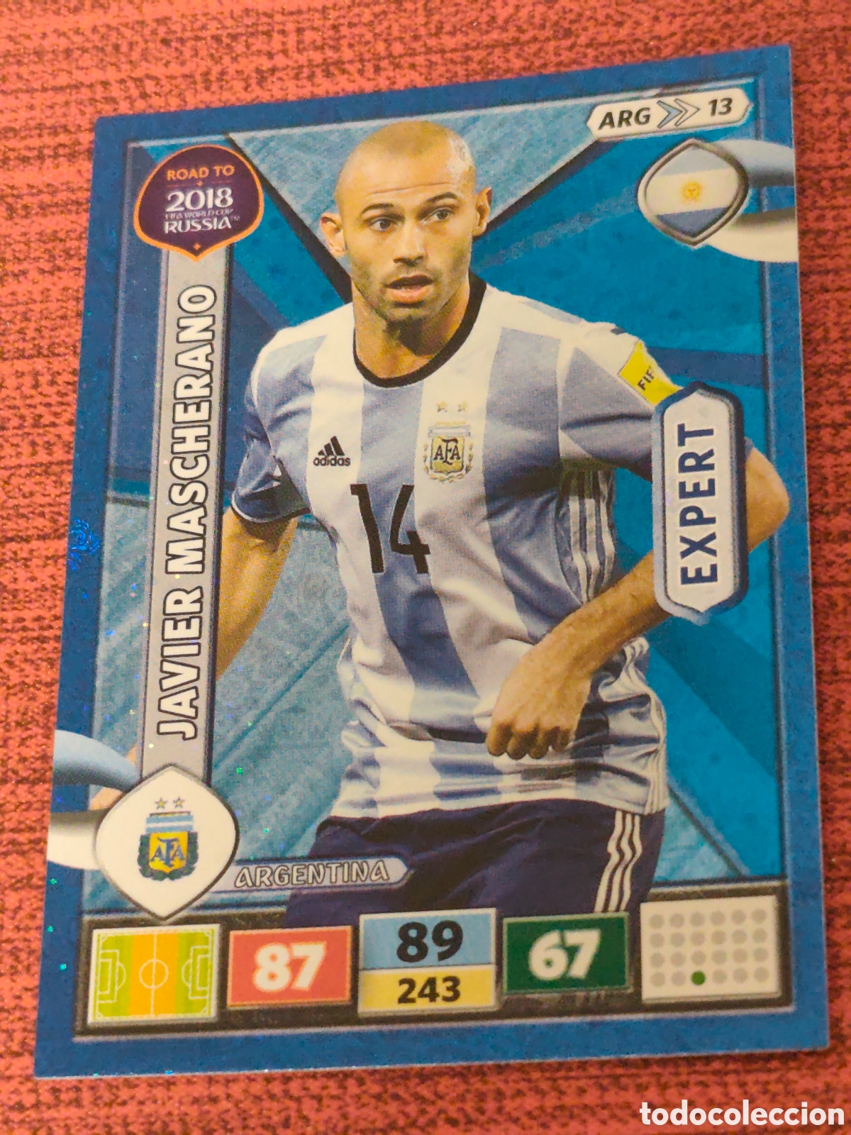 Cromos de f&uacute;tbol: ARG_13 MASCHERANO ARGENTINA ADRENALYN XL ROAD TO RUSSIA 2018