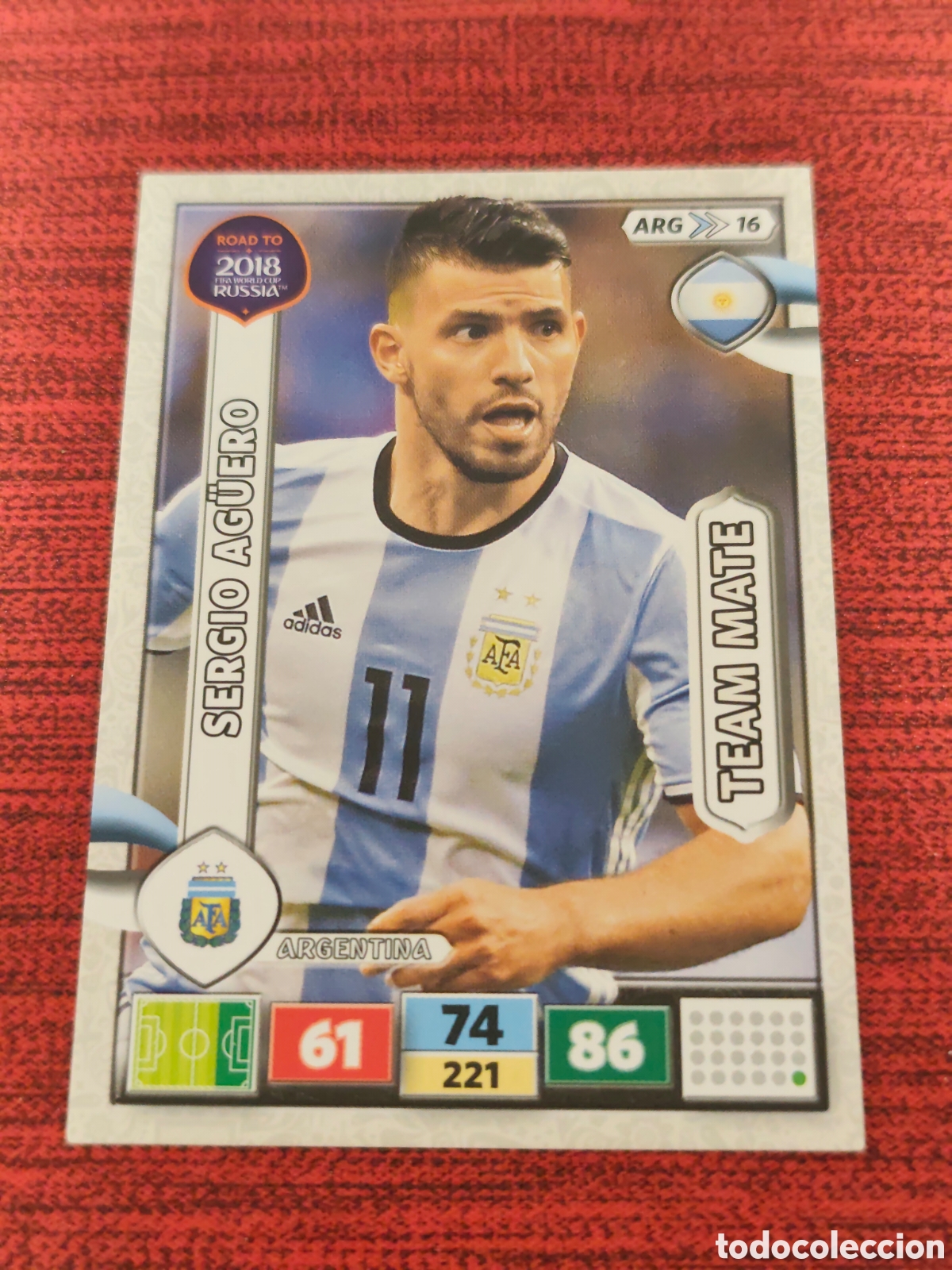 Cromos de f&uacute;tbol: ARG_16 AG&Uuml;ERO ARGENTINA ADRENALYN XL ROAD TO RUSSIA 2018