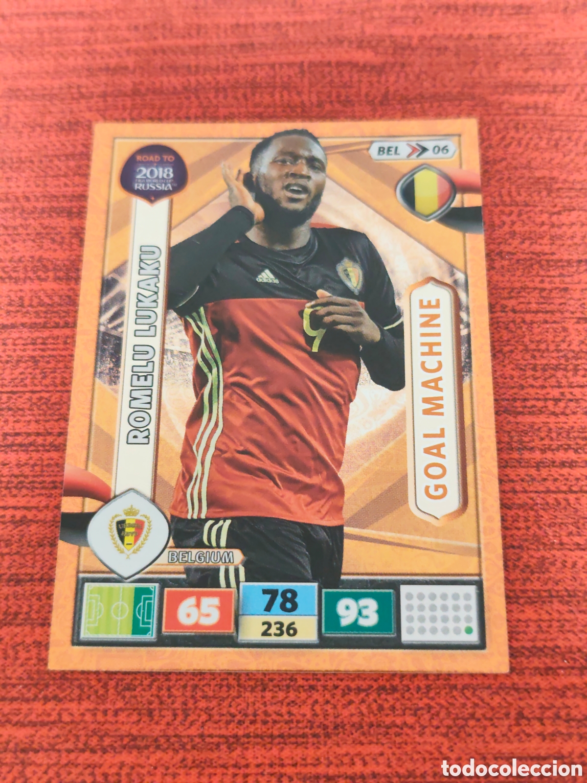 Cromos de f&uacute;tbol: BEL_06 LUKAKU B&Eacute;LGICA ADRENALYN XL ROAD TO RUSSIA 2018
