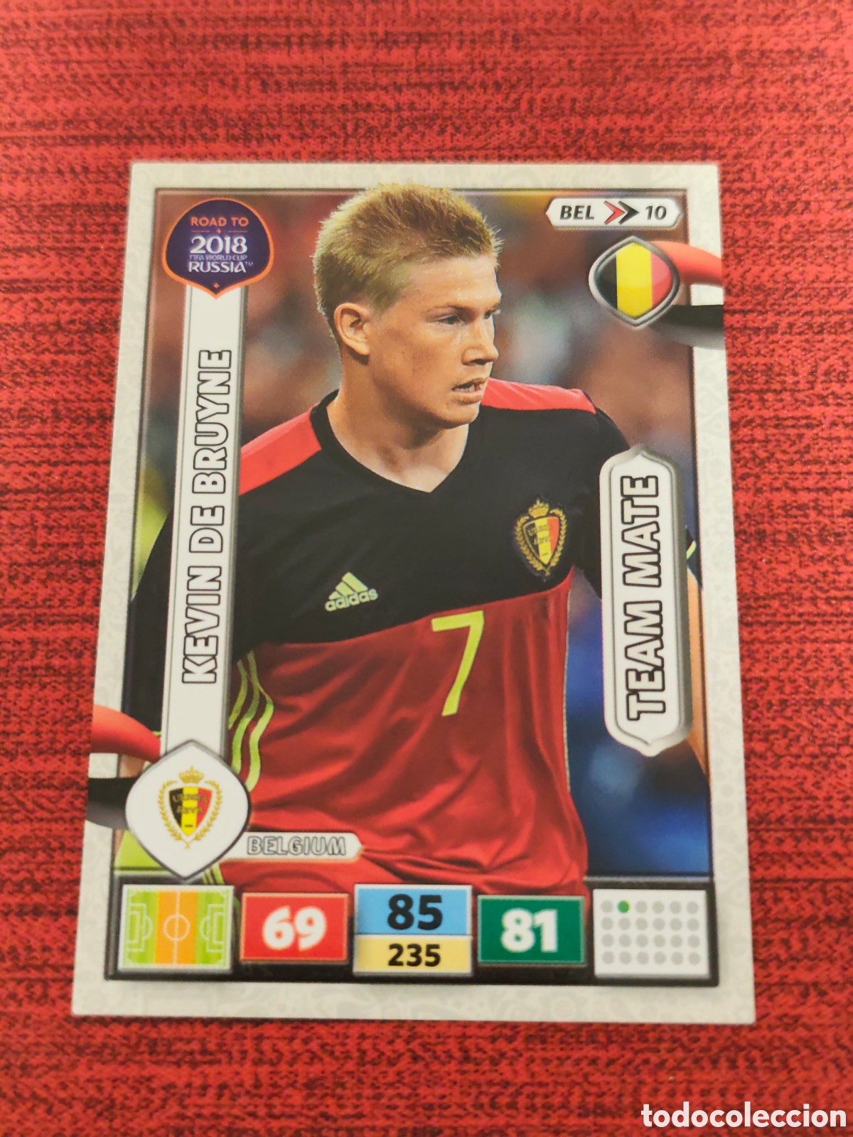 Cromos de f&uacute;tbol: BEL_10 DE BRUYNE B&Eacute;LGICA ADRENALYN XL ROAD TO RUSSIA 2018