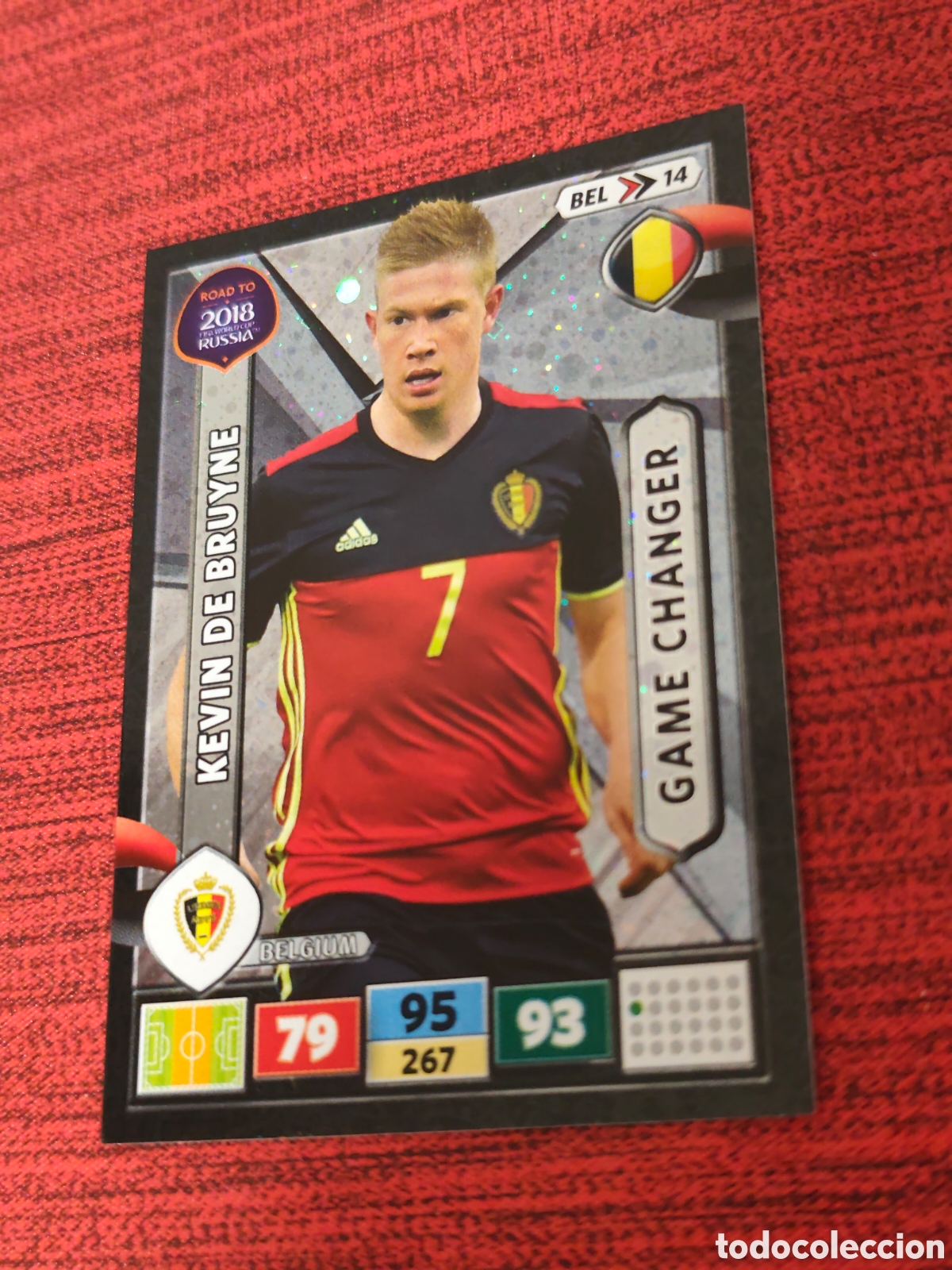 Cromos de f&uacute;tbol: BEL_14 DE BRUYNE B&Eacute;LGICA ADRENALYN XL ROAD TO RUSSIA 2018