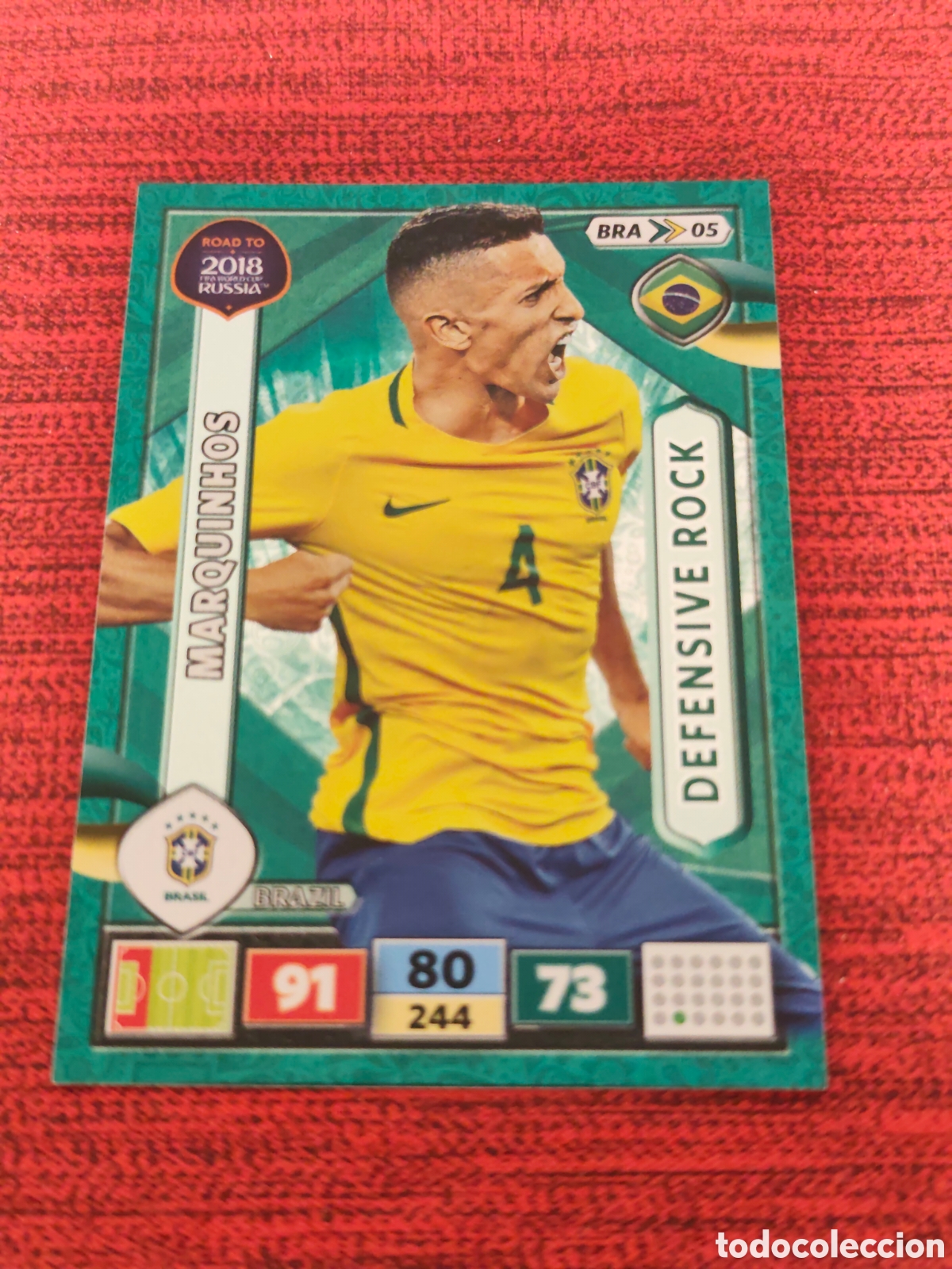 Cromos de f&uacute;tbol: BRA_05 MARQUINHOS BRASIL ADRENALYN XL ROAD TO RUSSIA 2018