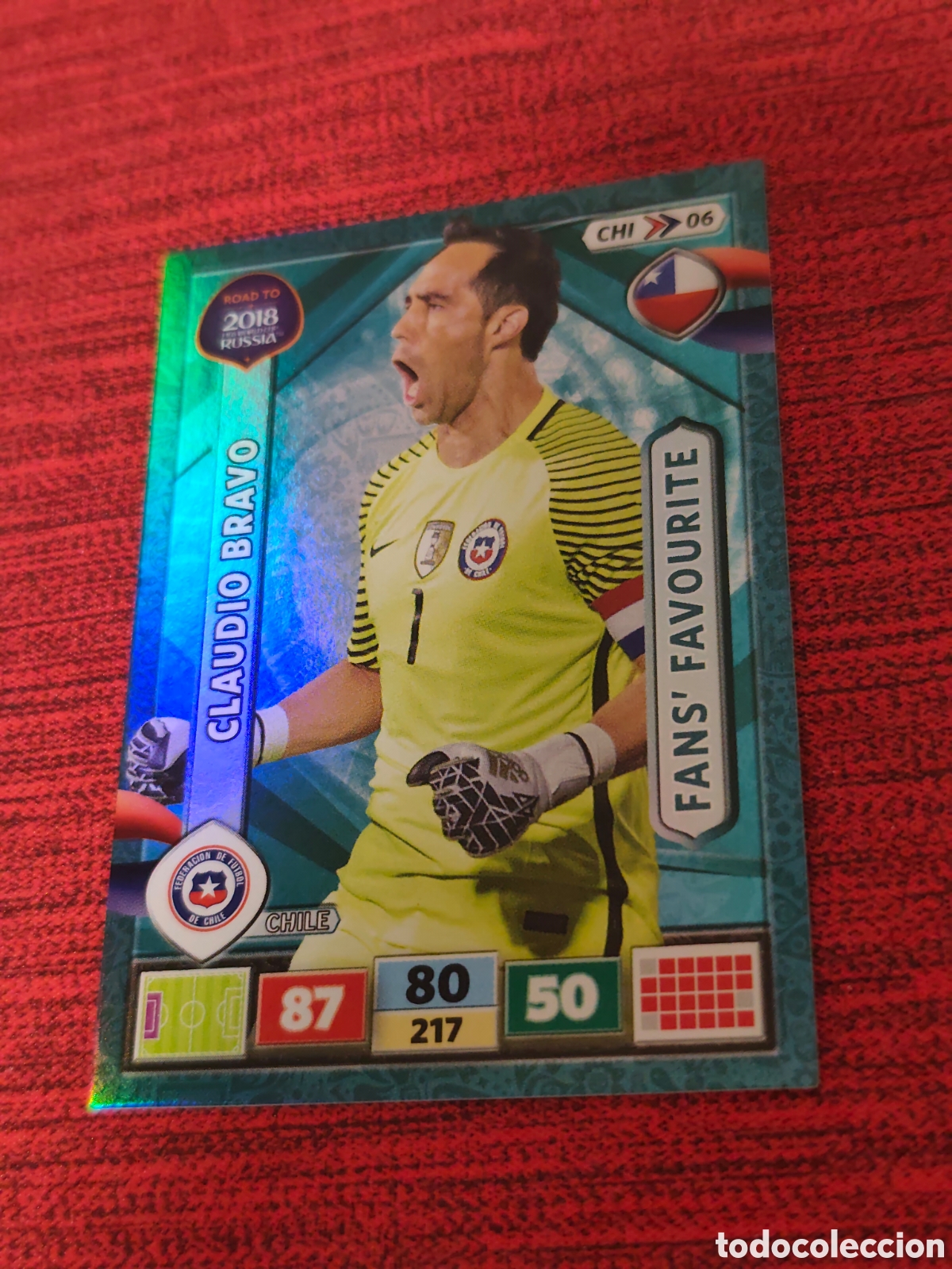 Cromos de f&uacute;tbol: CHI_06 CLAUDIO BRAVO CHILE ADRENALYN XL ROAD TO RUSSIA 2018