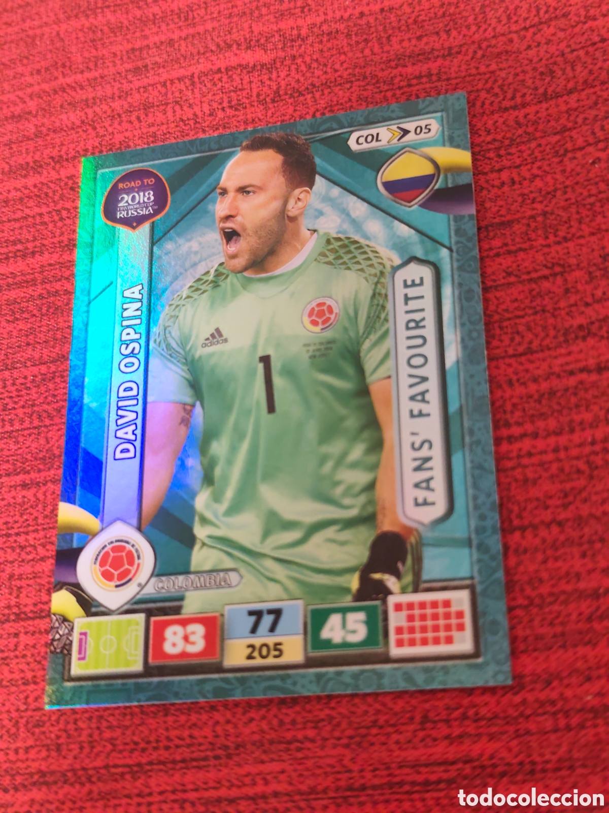 Fu&szlig;ball-Sticker: COL_05 DAVID OSPINA COLOMBIA ADRENALYN XL ROAD TO RUSSIA 2018