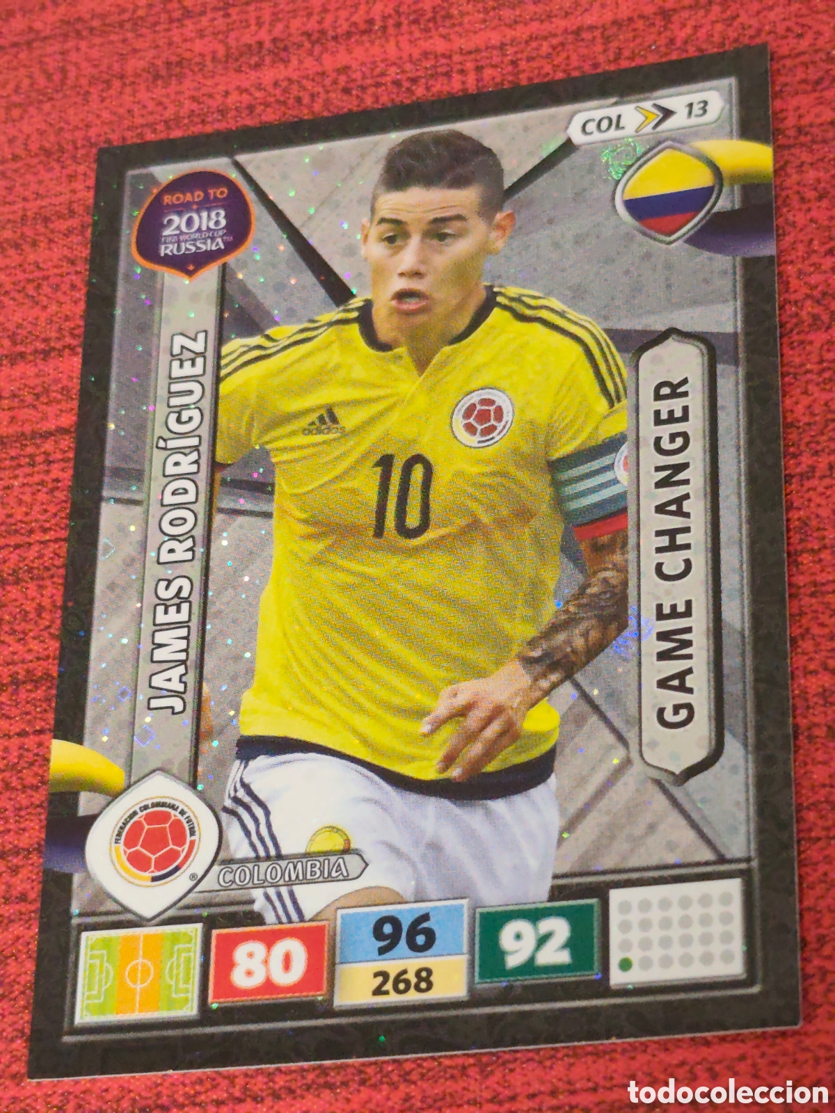 Fu&szlig;ball-Sticker: COL_13 JAMES RODR&Iacute;GUEZ COLOMBIA ADRENALYN XL ROAD TO RUSSIA 2018