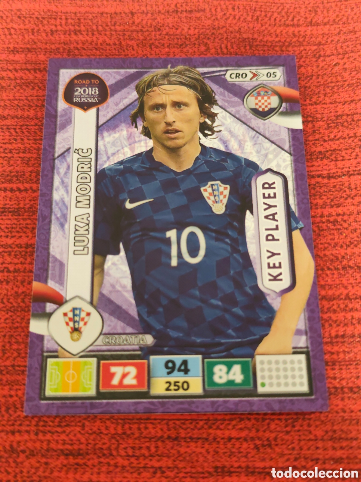 Cromos de f&uacute;tbol: CRO_05 LUKA MODRIĆ CROACIA ADRENALYN XL ROAD TO RUSSIA 2018