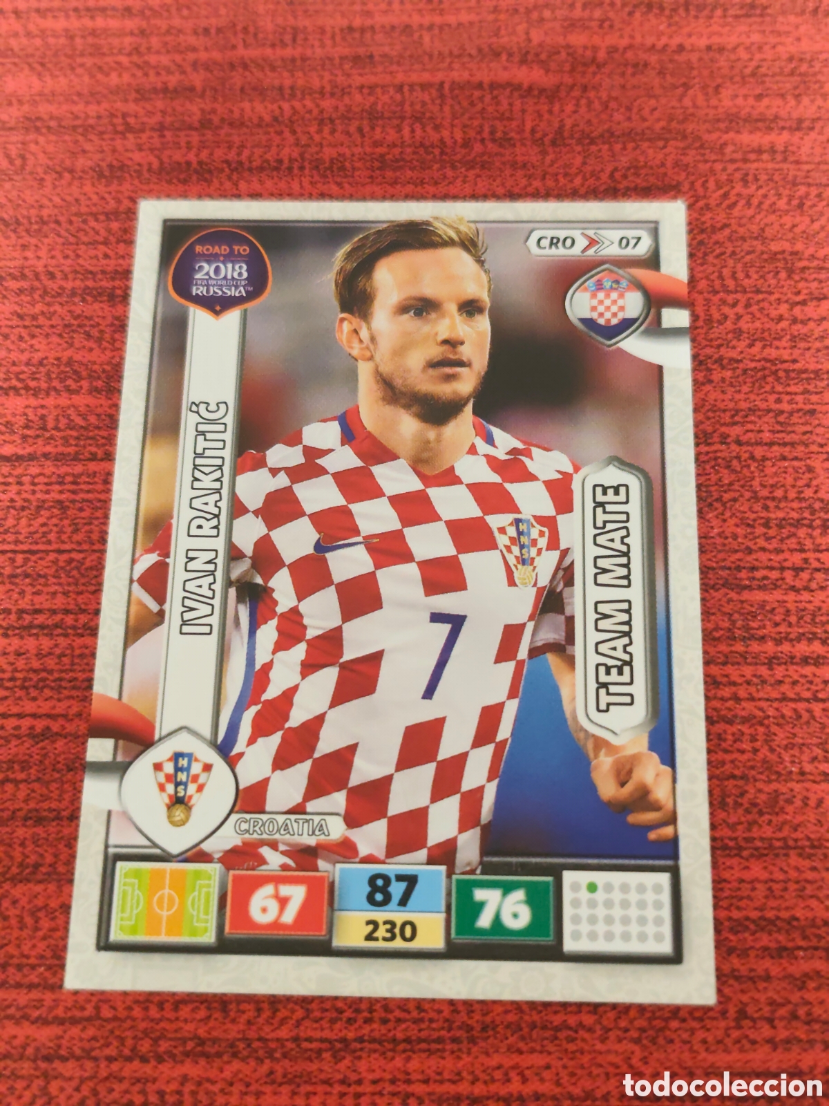 Cromos de f&uacute;tbol: CRO_07 RAKITIĆ CROACIA ADRENALYN XL ROAD TO RUSSIA 2018