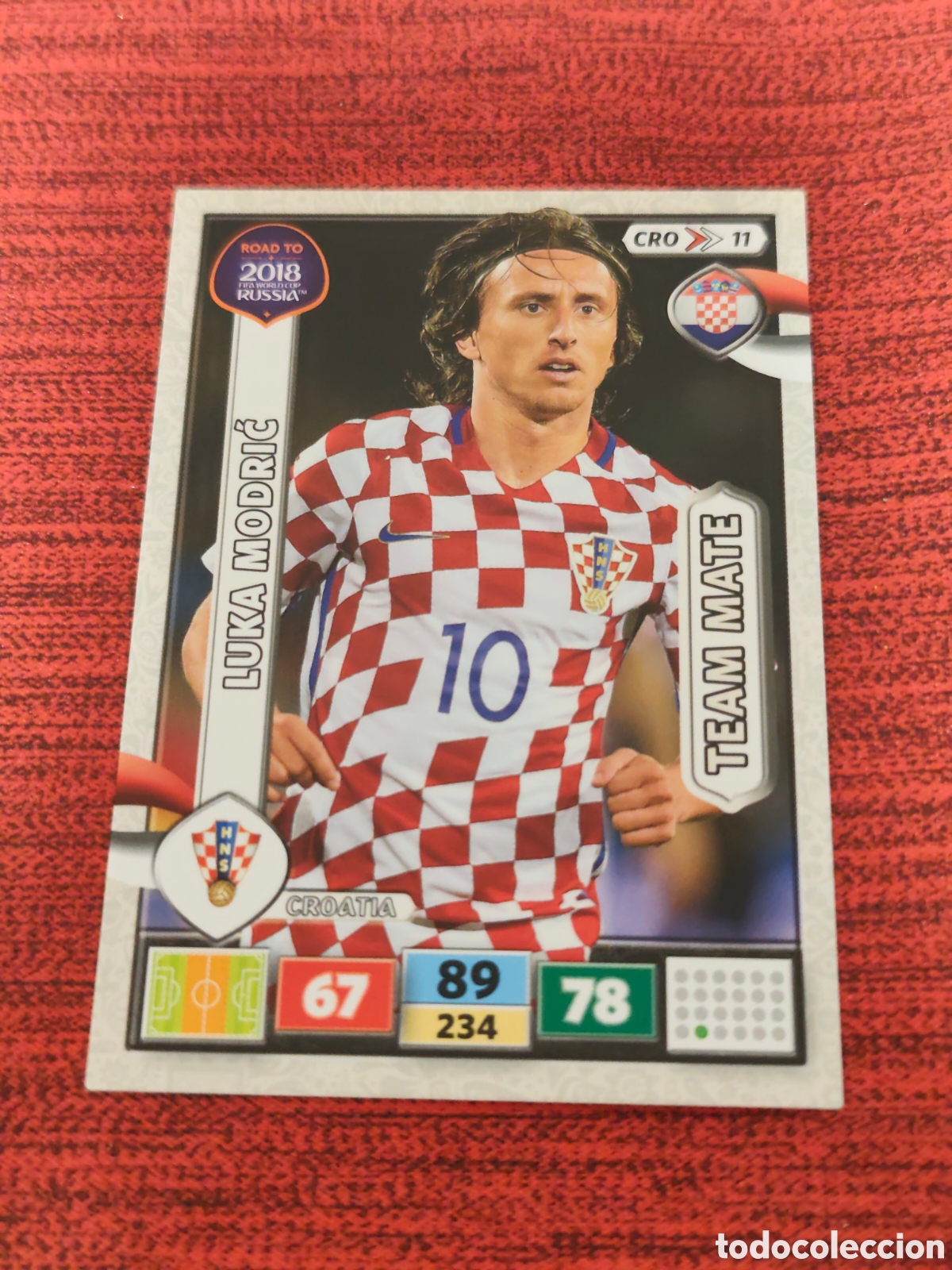 Cromos de f&uacute;tbol: CRO_11 LUKA MODRIĆ CROACIA ADRENALYN XL ROAD TO RUSSIA 2018