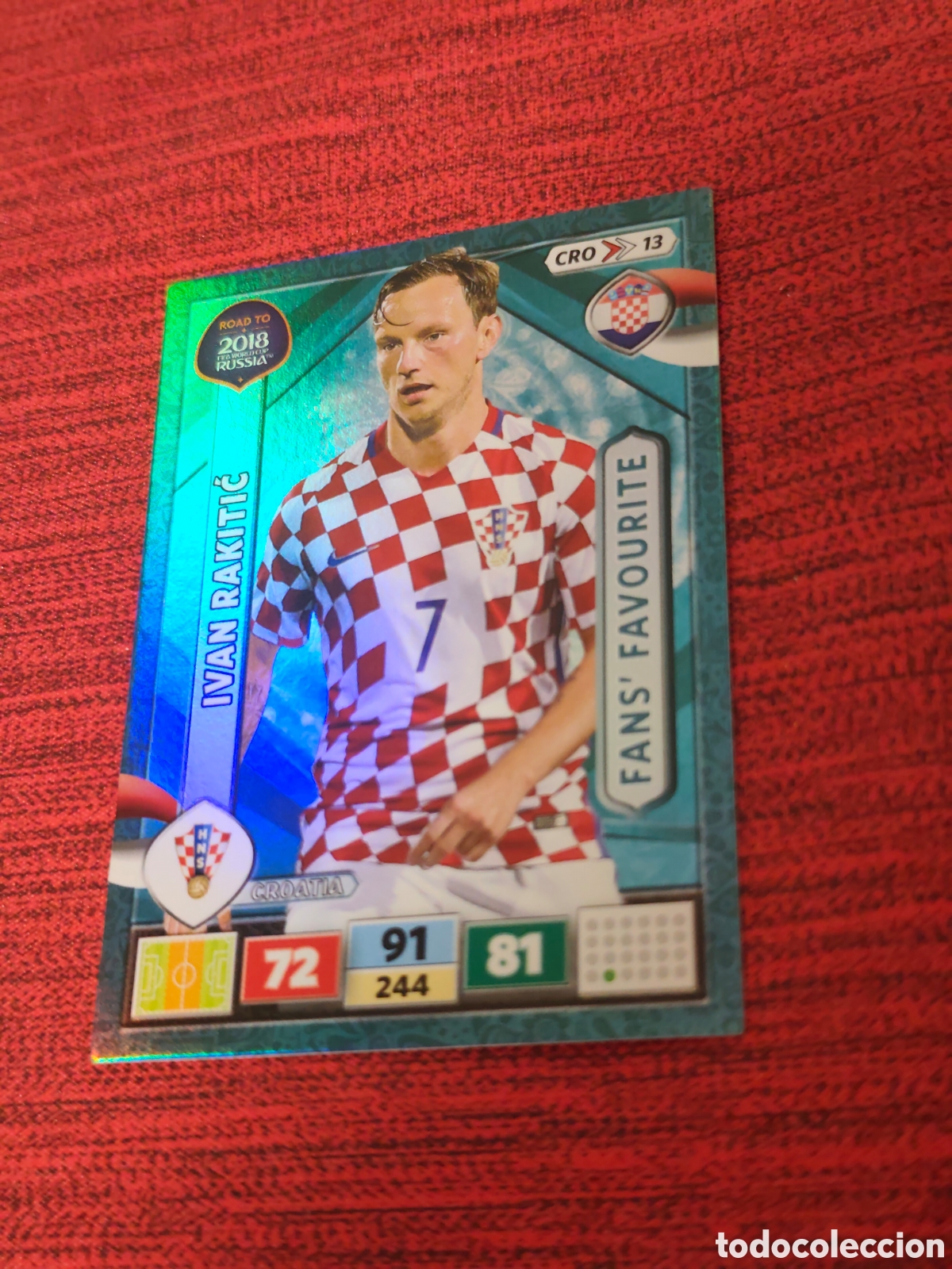 Cromos de f&uacute;tbol: CRO_13 RAKITIĆ CROACIA ADRENALYN XL ROAD TO RUSSIA 2018