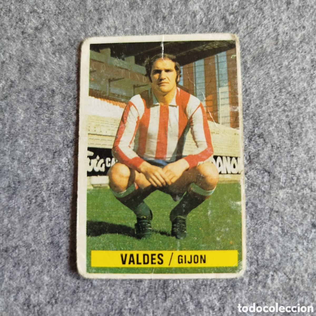 Cromos de f&uacute;tbol: SIN PEGAR VALDES SPORTING DE GIJON 74 75 1974 1975 EDICIONES ESTE CROMO NUEVO NUNCA PEGADO