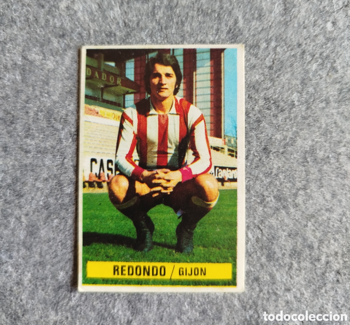 Cromos de f&uacute;tbol: SIN PEGAR REDONDO SPORTING DE GIJON 74 75 1974 1975 EDICIONES ESTE CROMO NUEVO NUNCA PEGADO