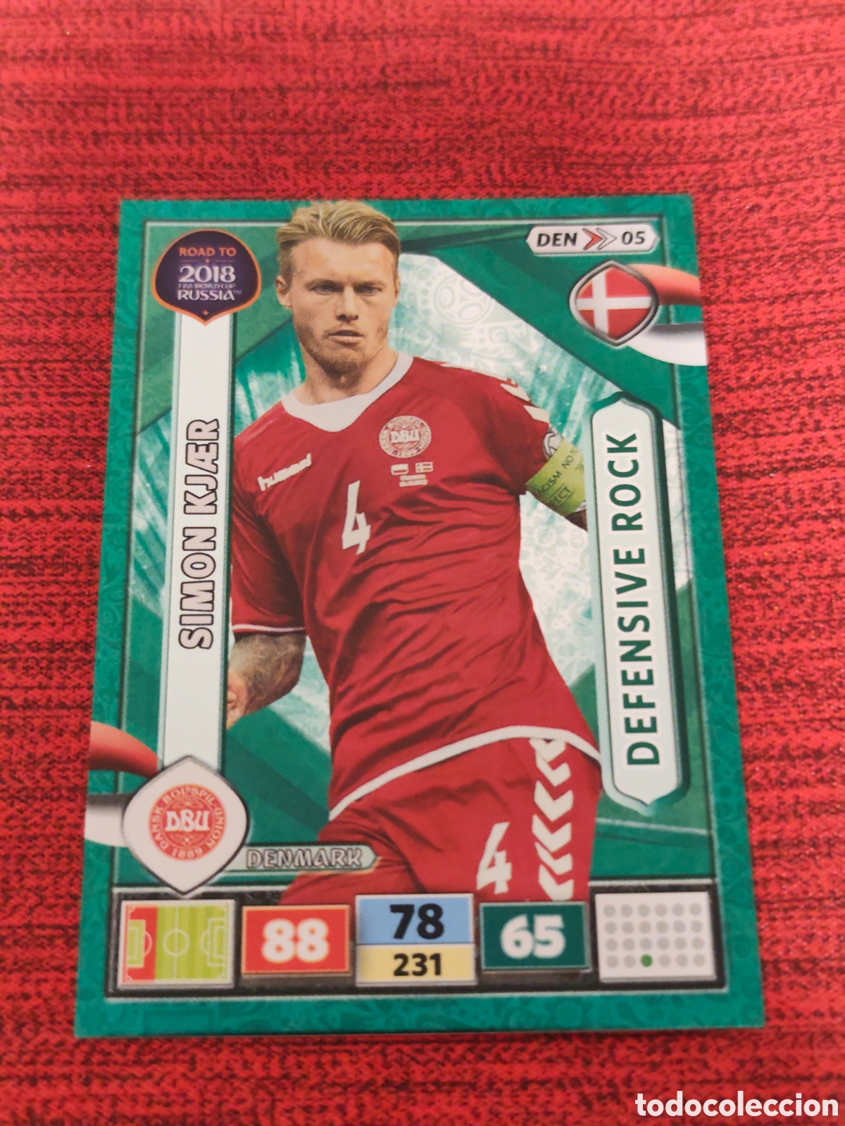 Cromos de f&uacute;tbol: DEN_05 KJ&AElig;R DINAMARCA ADRENALYN XL ROAD TO RUSSIA 2018