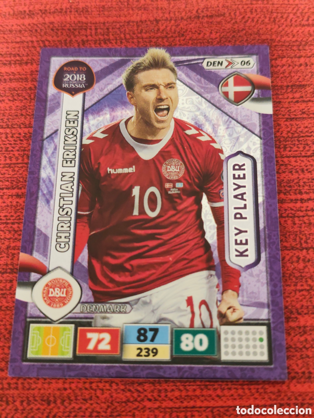 Cromos de f&uacute;tbol: DEN_06 CHRISTIAN ERIKSEN DINAMARCA ADRENALYN XL ROAD TO RUSSIA 2018
