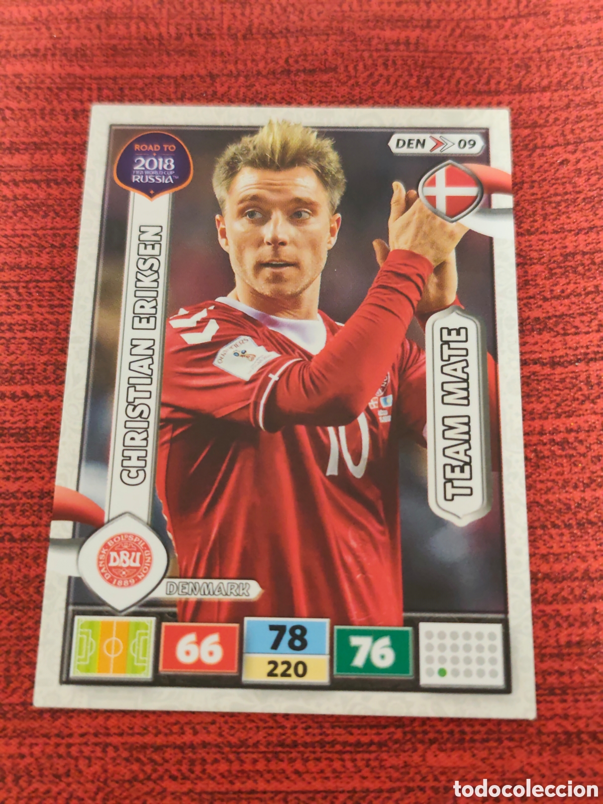 Cromos de f&uacute;tbol: DEN_09 CHRISTIAN ERIKSEN DINAMARCA ADRENALYN XL ROAD TO RUSSIA 2018