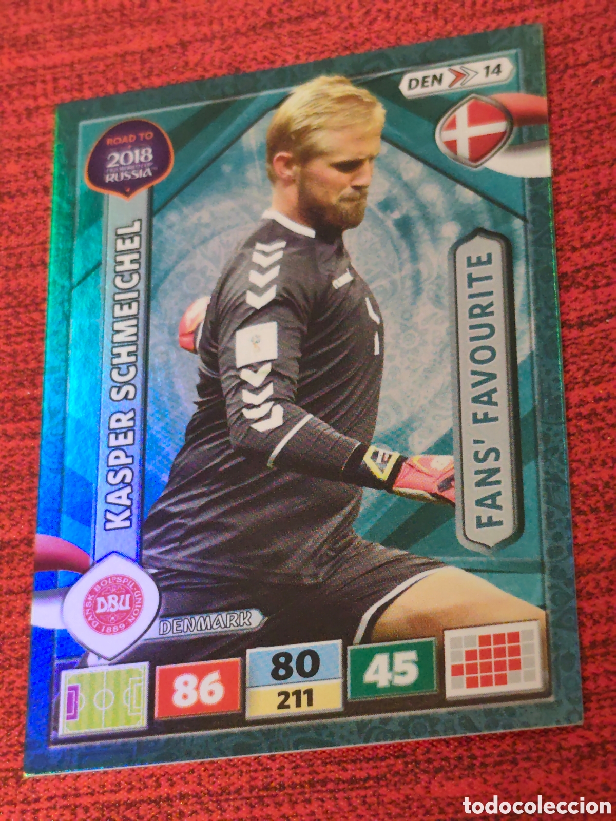 Football Stickers: DEN_14 KASPER SCHMEICHEL DINAMARCA ADRENALYN XL ROAD TO RUSSIA 2018