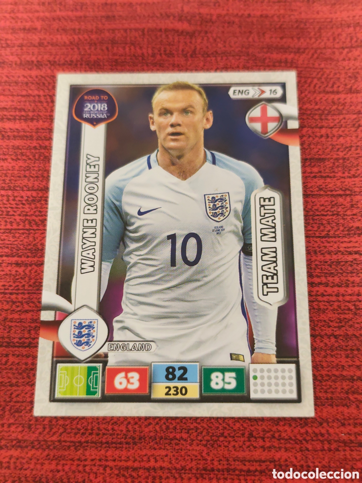 Cromos de f&uacute;tbol: ENG_16 WAYNE ROONEY INGLATERRA ADRENALYN XL ROAD TO RUSSIA 2018