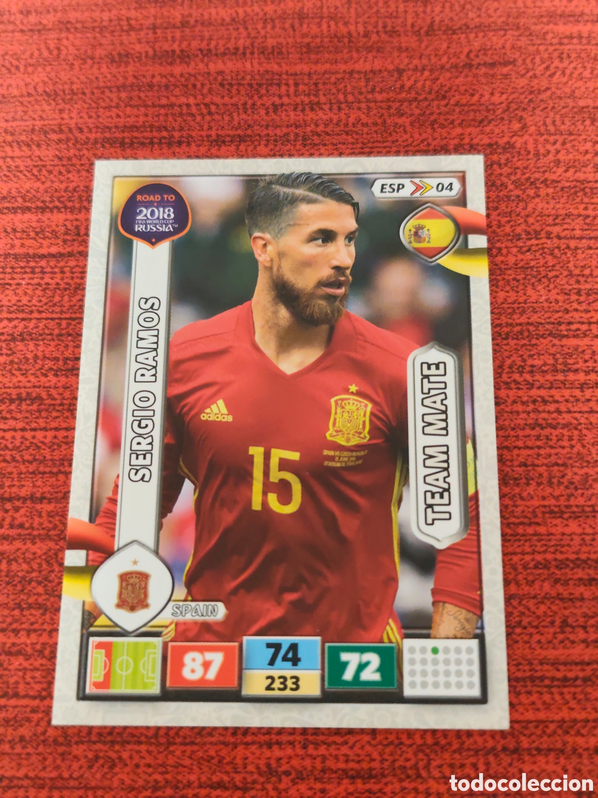 Cromos de f&uacute;tbol: ESP_04 SERGIO RAMOS ESPA&Ntilde;A ADRENALYN XL ROAD TO RUSSIA 2018