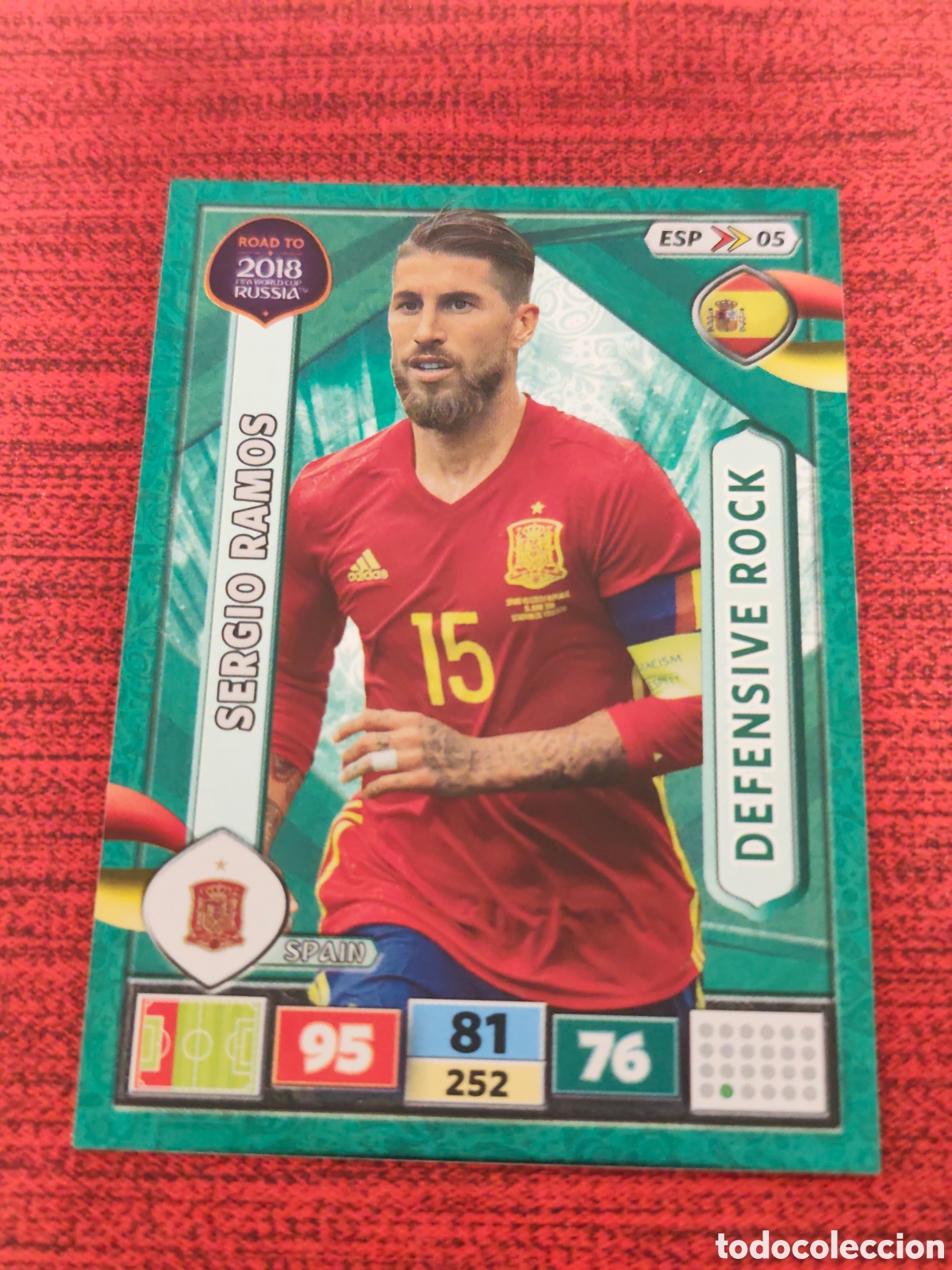 Cromos de f&uacute;tbol: ESP_05 SERGIO RAMOS ESPA&Ntilde;A ADRENALYN XL ROAD TO RUSSIA 2018