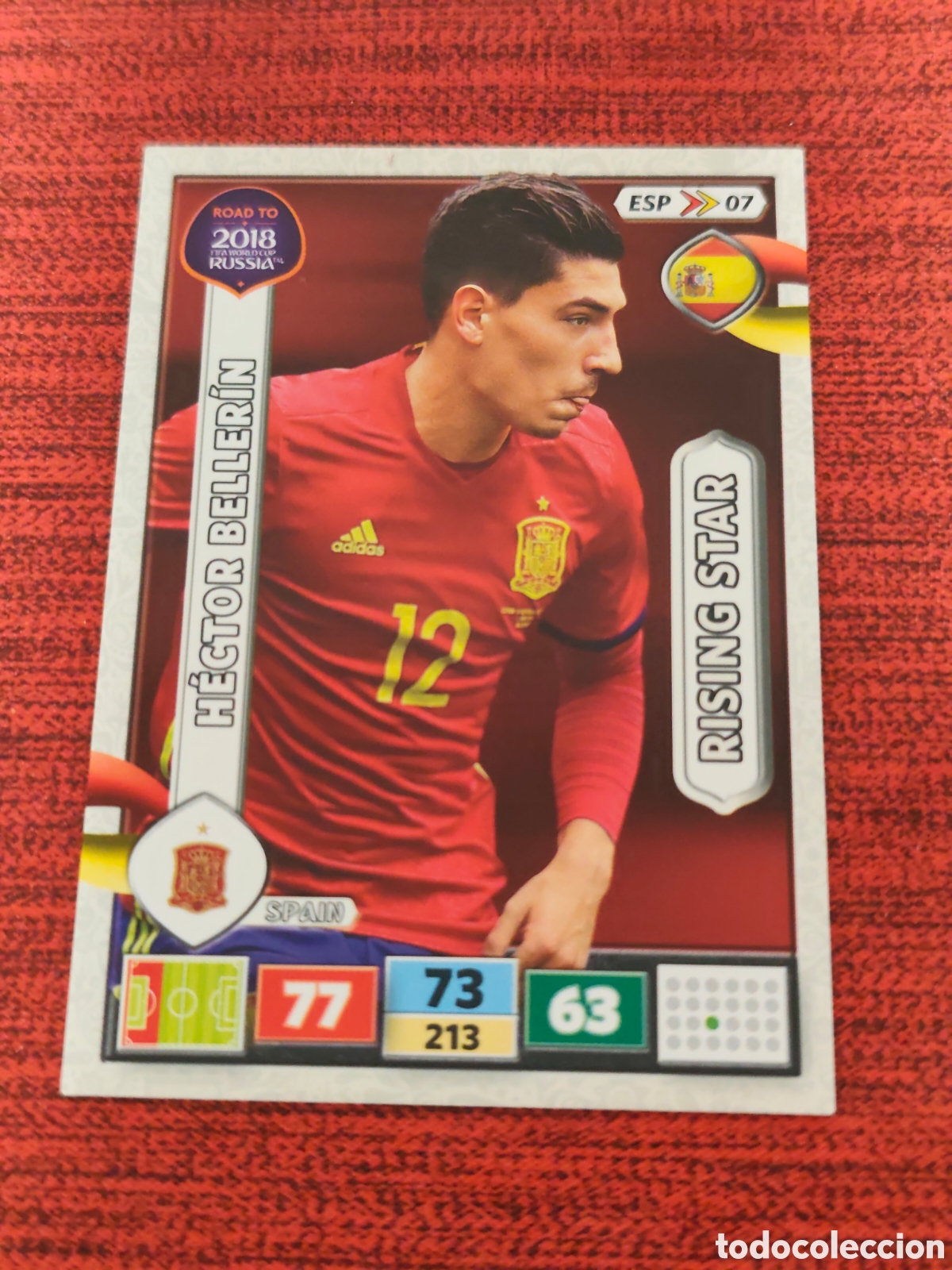 Cromos de f&uacute;tbol: ESP_07 H&Eacute;CTOR BELLERIN ESPA&Ntilde;A ADRENALYN XL ROAD TO RUSSIA 2018