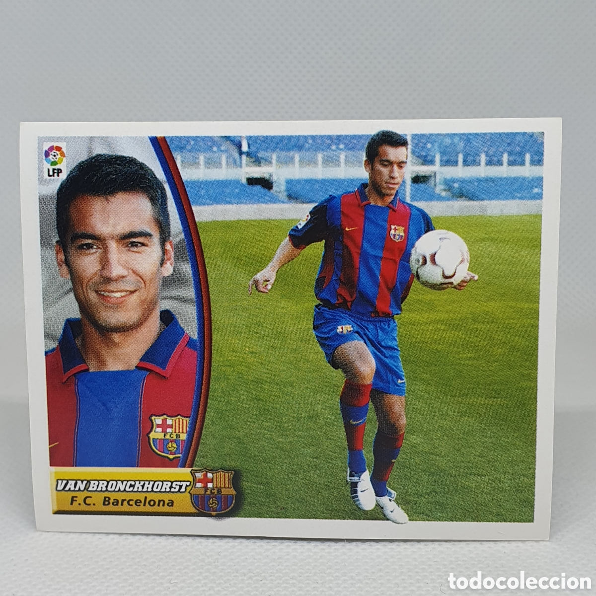 Cromos de f&uacute;tbol: ⚽️ CROMO DE FUTBOL VAN BRONCKHORST BARCELONA ULTIMOS FICHAJES N.37 LIGA 2003-2004 ESTAMPAS ESTE