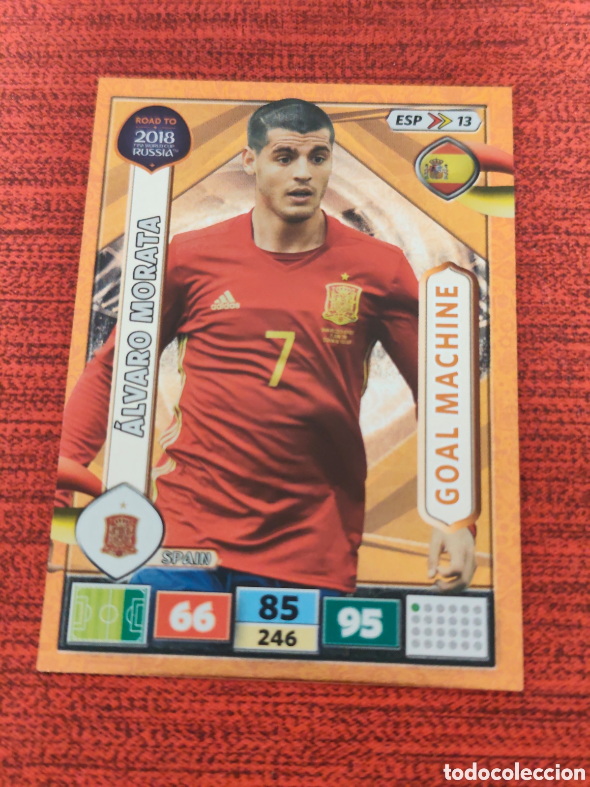 Cromos de f&uacute;tbol: ESP_13 MORATA ESPA&Ntilde;A ADRENALYN XL ROAD TO RUSSIA 2018