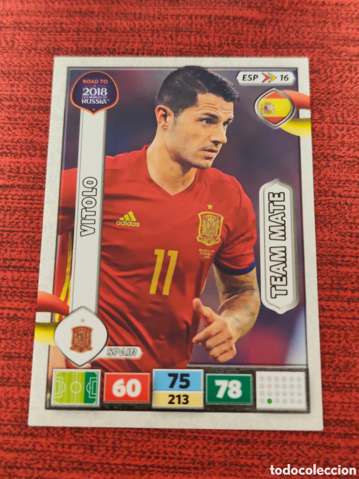 Cromos de f&uacute;tbol: ESP_16 VITOLO ESPA&Ntilde;A ADRENALYN XL ROAD TO RUSSIA 2018