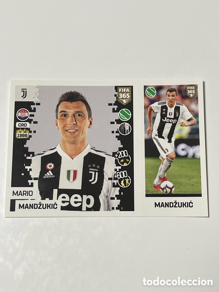 Cromos de f&uacute;tbol: Mario Mandzukić Juventus Panini 365 18/19 #216