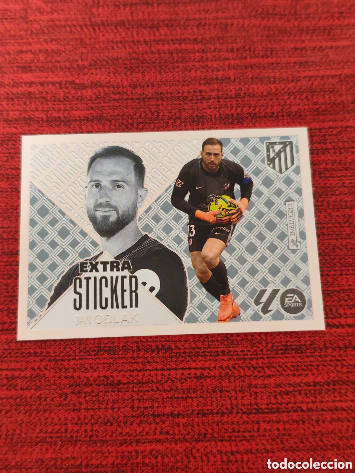 Cromos de f&uacute;tbol: EXTRA STICKER PLATA OBLAK ATL&Eacute;TICO MADRID EDICIONES ESTE 2026 2027