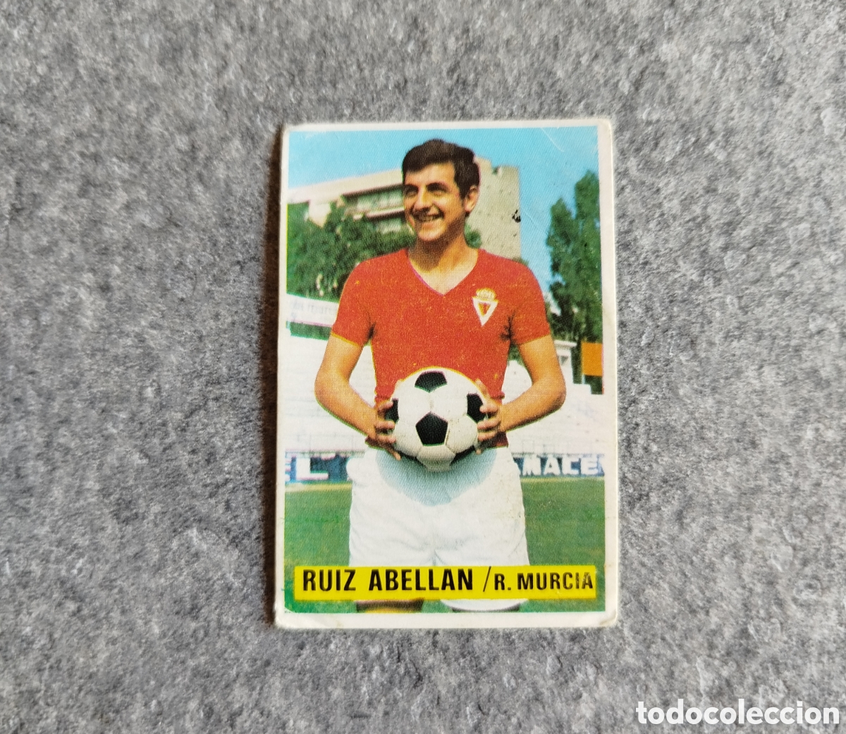 Cromos de f&uacute;tbol: DESPEGADO RUIZ ABELL&Aacute;N MURCIA 74 75 1974 1975 EDICIONES ESTE CROMO