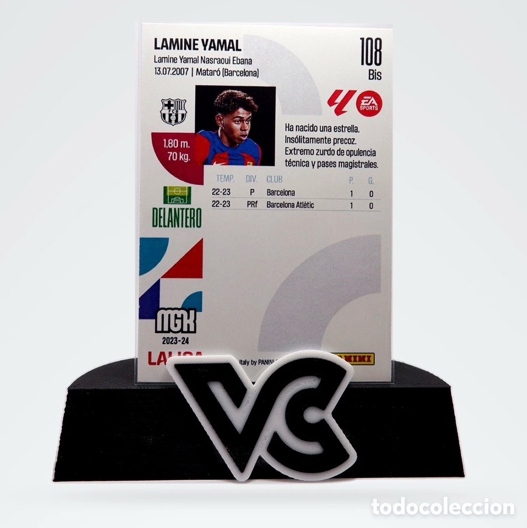 Cromos de f&uacute;tbol: Lamine Yamal 108 Bis (PROXY) - Foto 2