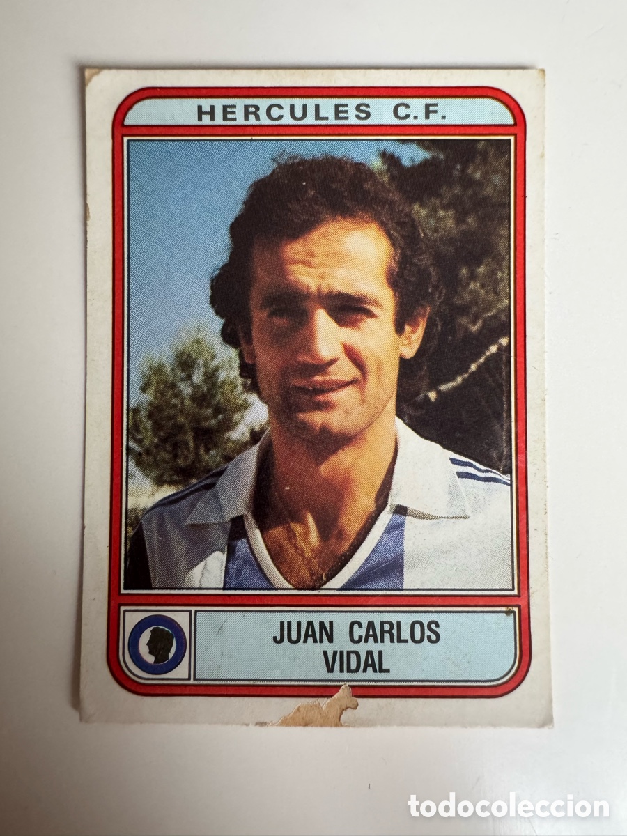 Cromos de f&uacute;tbol: Figurine Panini Futbol 81 - 82 1981 1982 Hercules CF &ndash; N&ordm; 165 &ndash; JUAN CARLOS VIDAL