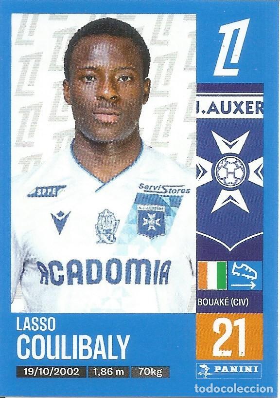Cromos de f&uacute;tbol: Cromo n.&ordm; 55 - Lasso Coulibaly - Auxerre - Foot 2024 2025 - Ligue 1 McDonald's (Panini) - UNFP