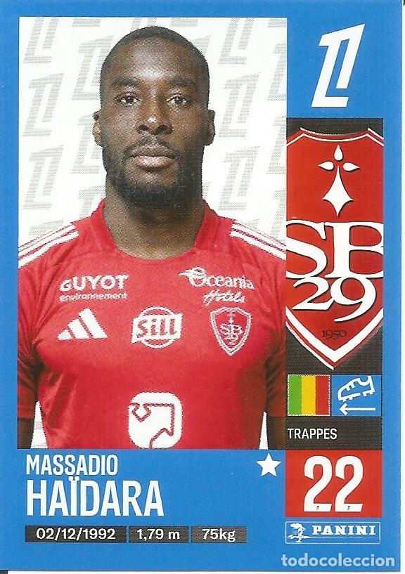 Cromos de f&uacute;tbol: Cromo n.&ordm; 74 - Massadio Ha&iuml;dara - SB29 Bretois - Foot 2024 2025 - Ligue 1 McDonald's (Panini) - UNFP
