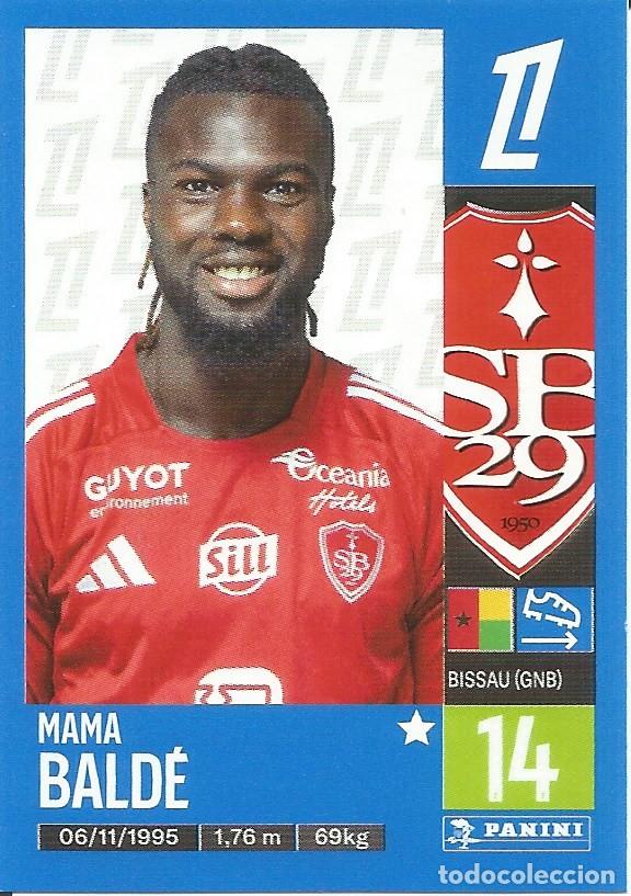 Cromos de f&uacute;tbol: Cromo n.&ordm; 88 - Mama Bald&eacute; - SB29 Bretois - Foot 2024 2025 - Ligue 1 McDonald's (Panini) - UNFP