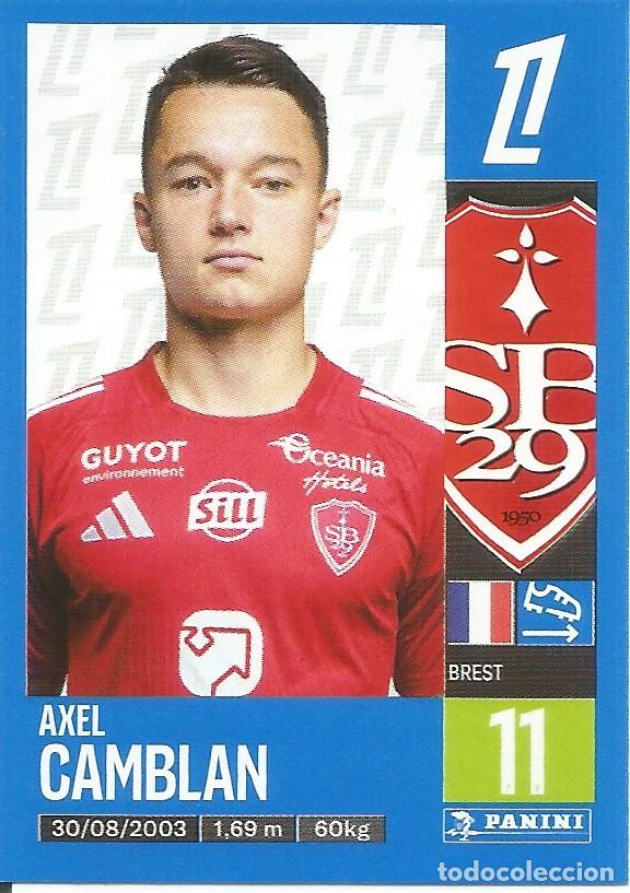 Cromos de f&uacute;tbol: Cromo n.&ordm; 89 - Axel Camblan - SB29 Bretois - Foot 2024 2025 - Ligue 1 McDonald's (Panini) - UNFP