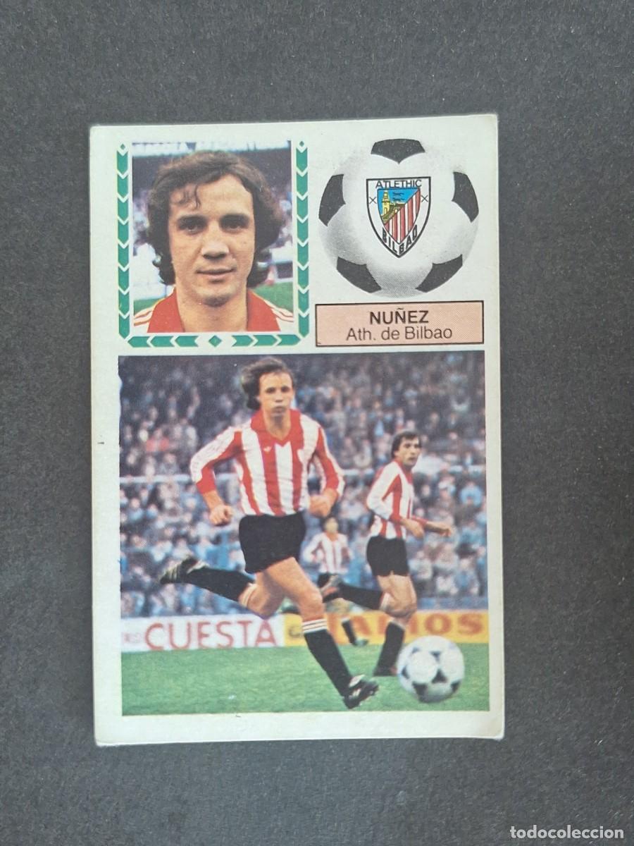 Cromos de f&uacute;tbol: L6 NU&Ntilde;EZ ATHLETIC CLUB DE BILBAO LIGA ESTE 1983 1984 83 84 DESPEGADO RECUPERADO