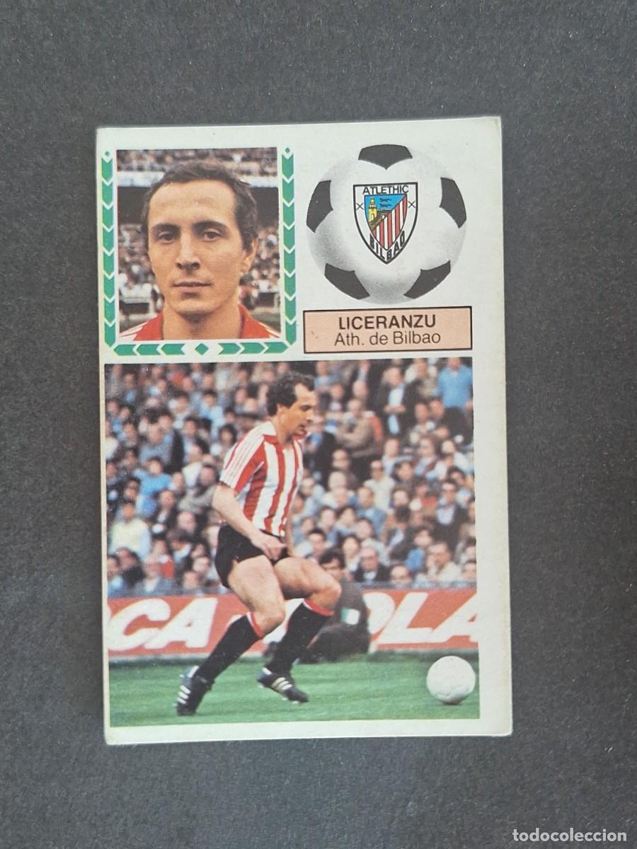 Cromos de f&uacute;tbol: L6 LICERANZU ATHLETIC CLUB DE BILBAO LIGA ESTE 1983 1984 83 84 DESPEGADO RECUPERADO