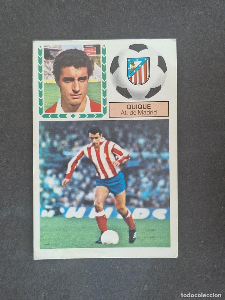 Fu&szlig;ball-Sticker: L6 QUIQUE ATLETICO DE MADRID LIGA ESTE 1983 1984 83 84 DESPEGADO RECUPERADO