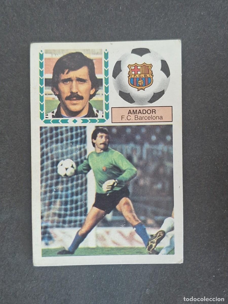 Cromos de f&uacute;tbol: L6 AMADOR F. C. BARCELONA LIGA ESTE 1983 1984 83 84 DESPEGADO RECUPERADO