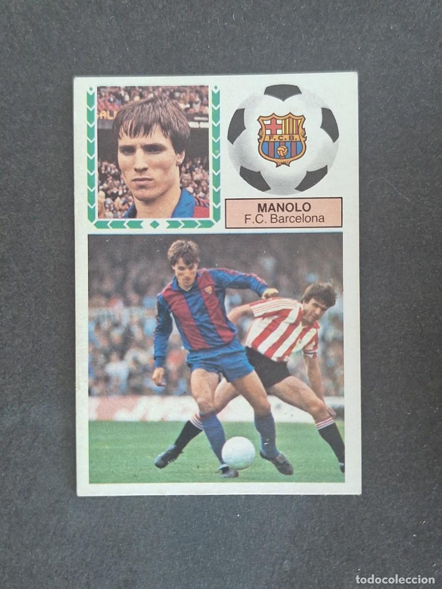 Cromos de f&uacute;tbol: L6 MANOLO F. C. BARCELONA LIGA ESTE 1983 1984 83 84 DESPEGADO RECUPERADO