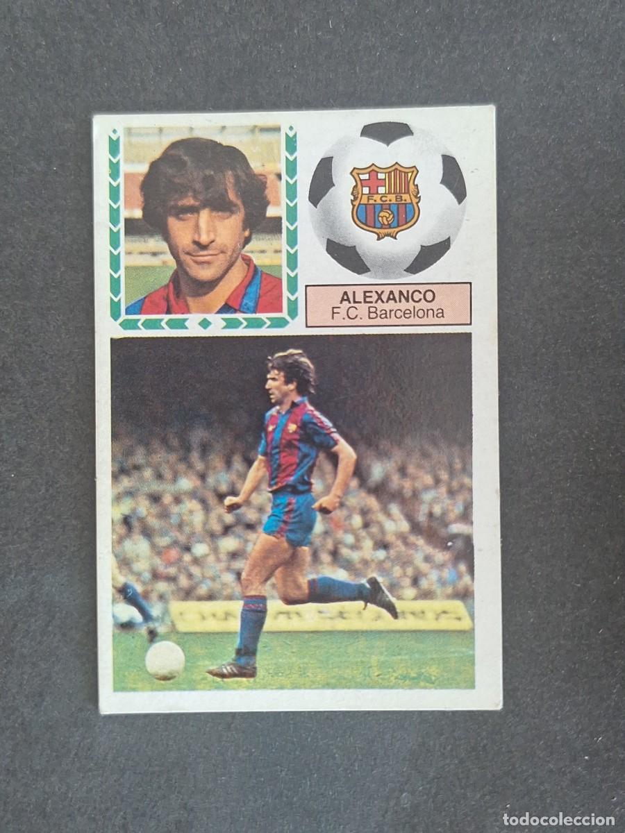 Cromos de f&uacute;tbol: L6 ALEXANCO F. C. BARCELONA LIGA ESTE 1983 1984 83 84 DESPEGADO RECUPERADO